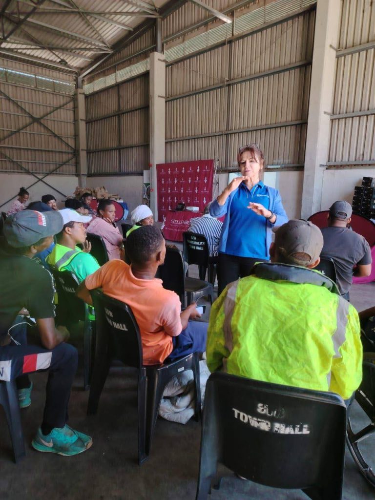 Stellenbosch waste picker training PPE